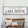 Personalized Lake House Sign