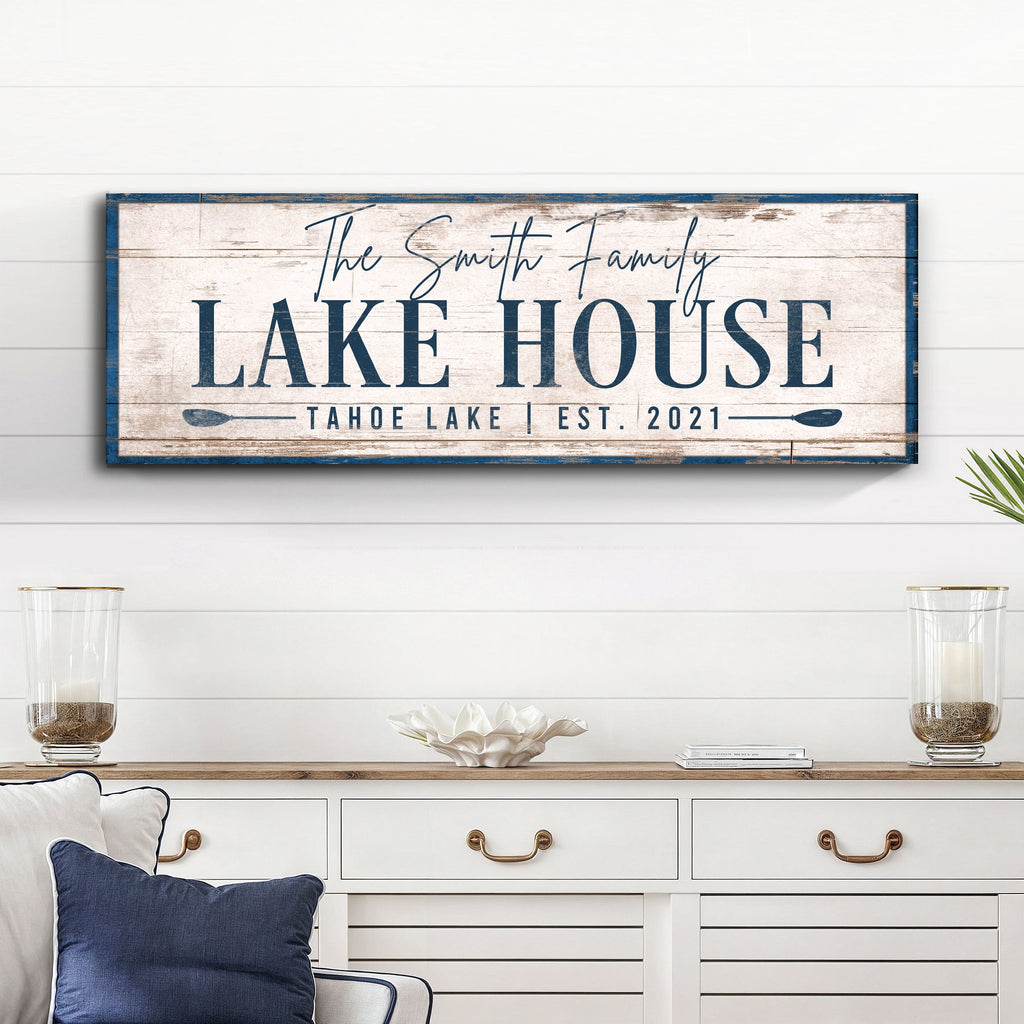 Personalized Lake House Sign