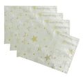 Fennco Styles Holiday Embroidered Metallic Star Table Runner 16" W x 54" W - Ivory Woven Table Cover for Home Décor, Banquet, Family Gathering, Christmas, Special Occasion