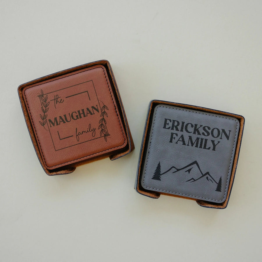 Personalized Coaster Gift Set