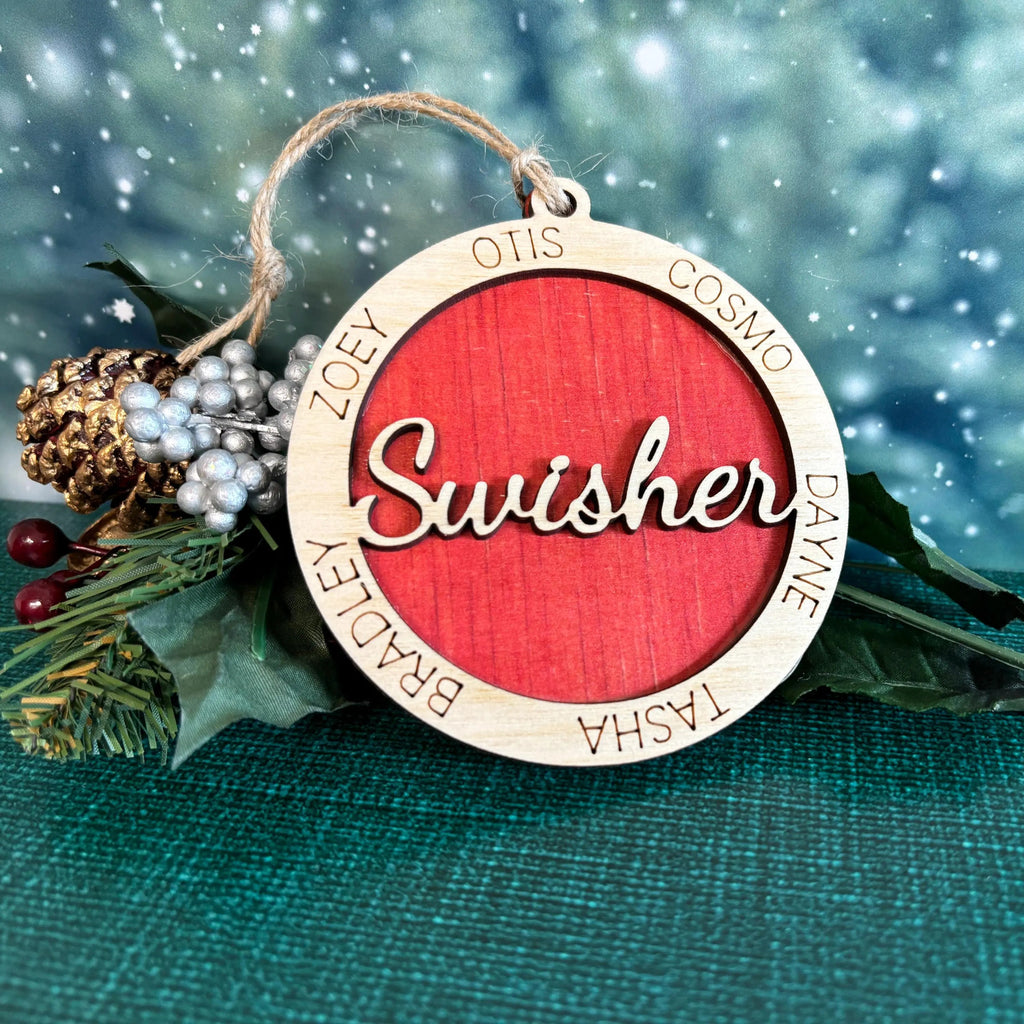 Personalized Family Christmas Ornament
