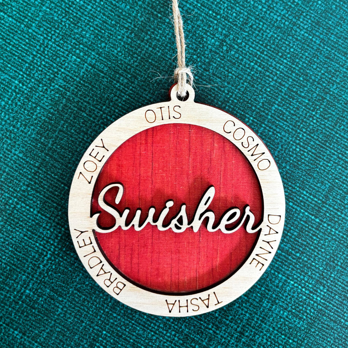 Personalized Family Christmas Ornament
